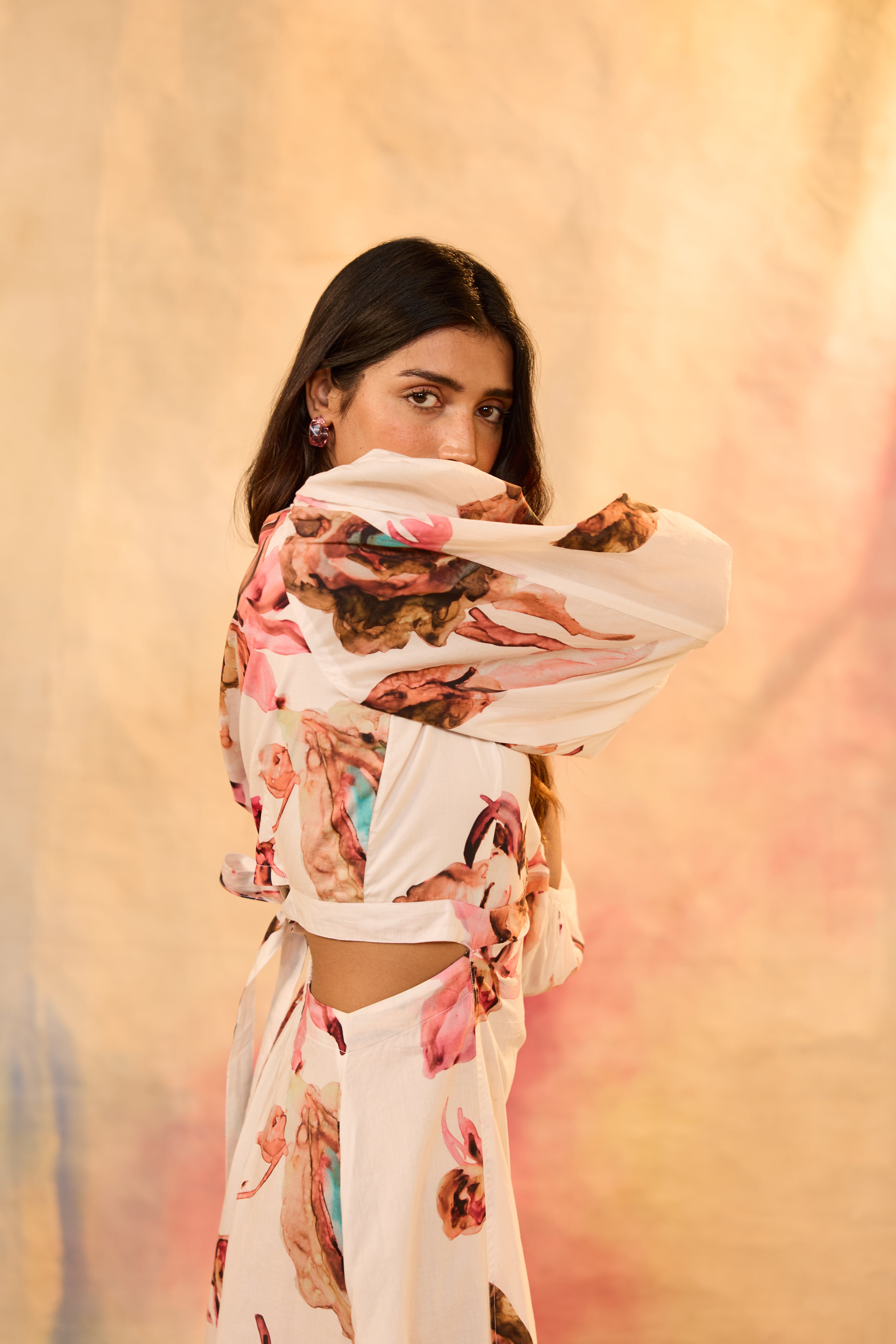 Emma Floral Print Midi Dress