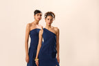 Cassie Denim Off Shoulder Maxi Dress