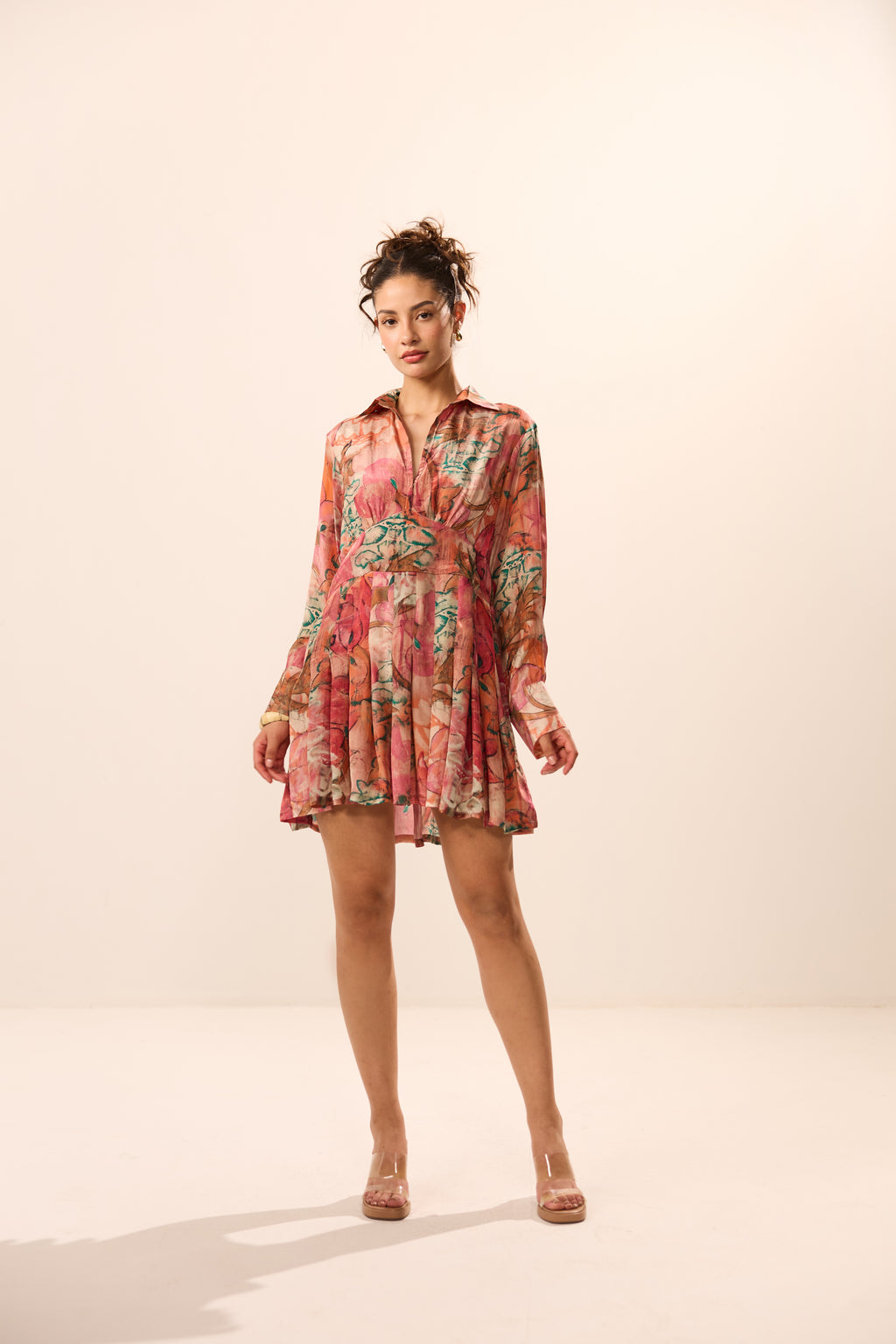 Marianna Collar Floral Dress