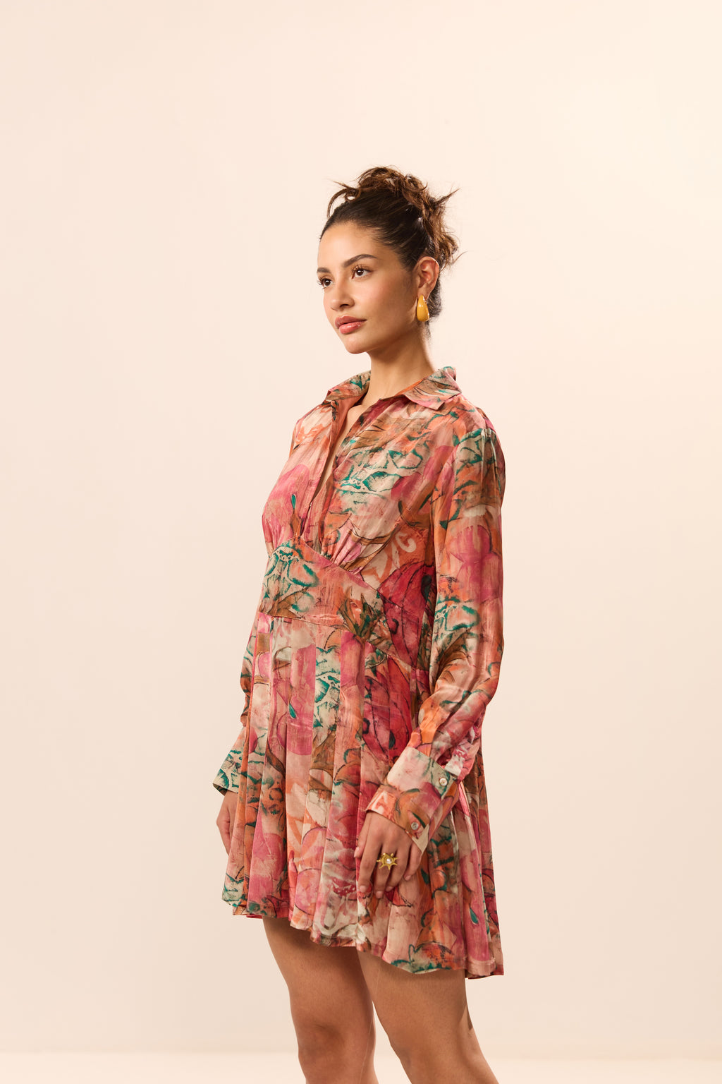 Marianna Collar Floral Dress