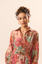 Marianna Collar Floral Dress