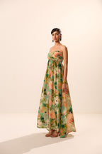 Enza Bralette Floral Maxi Dress