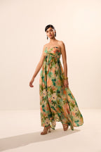 Enza Bralette Floral Maxi Dress