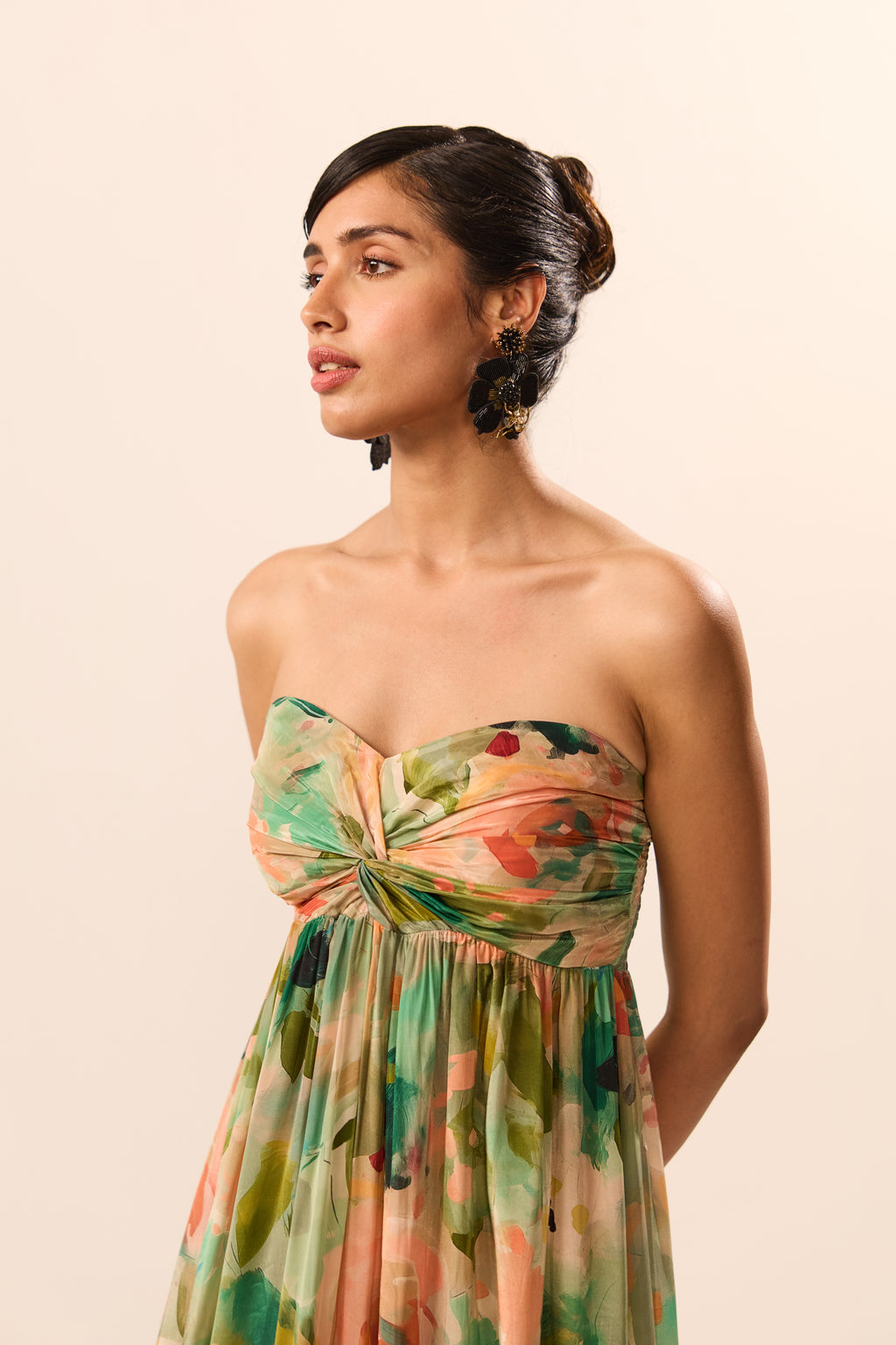 Enza Bralette Floral Maxi Dress