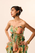 Enza Bralette Floral Maxi Dress