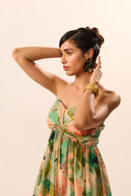 Enza Bralette Floral Maxi Dress
