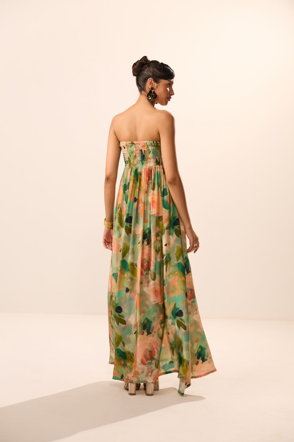 Enza Bralette Floral Maxi Dress