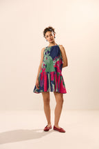 Olea Sleeveless Tier Mini Dress