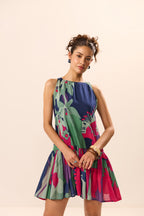 Olea Sleeveless Tier Mini Dress