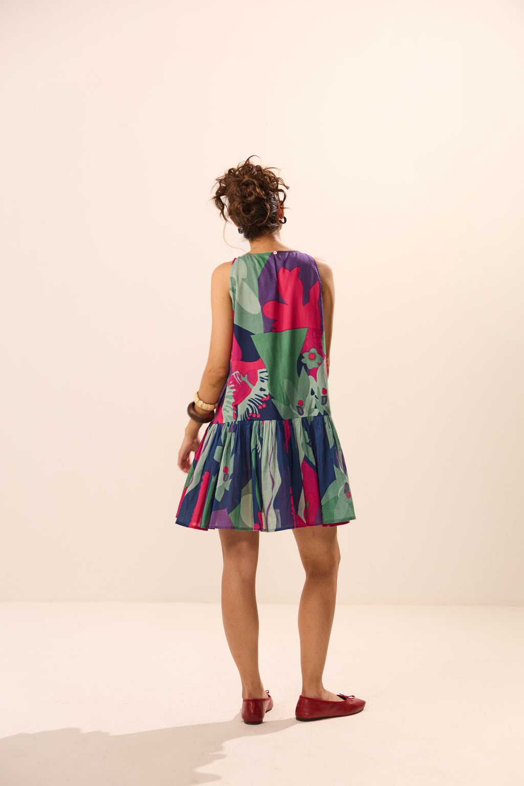 Olea Sleeveless Tier Mini Dress