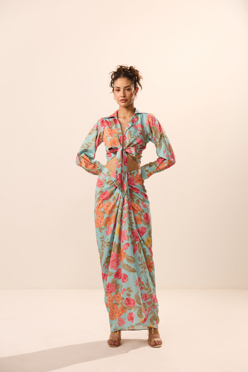 Adele Tie Knot Top with Skirt