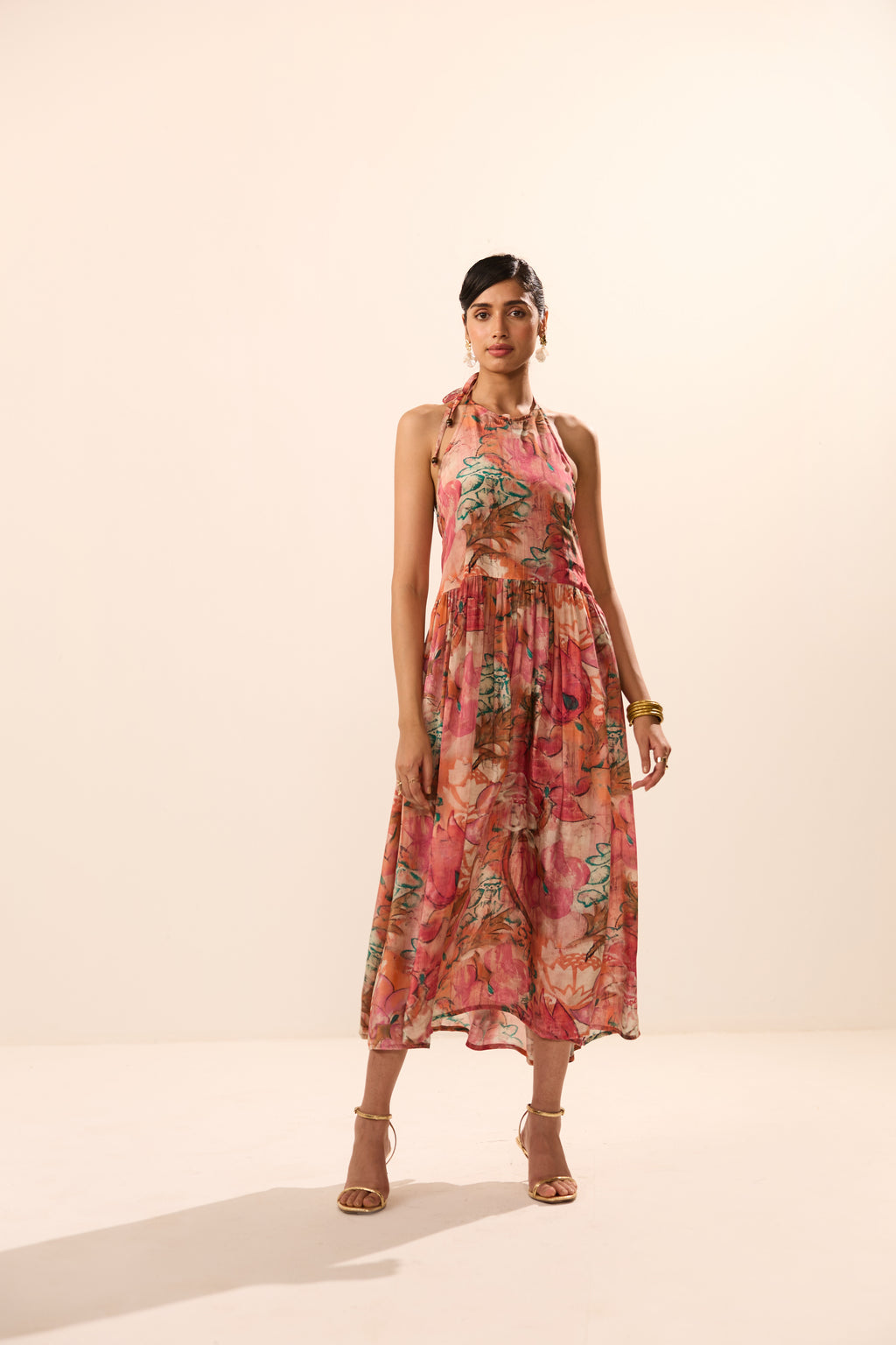 Eunice Backless Floral Maxi Dress