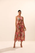 Eunice Backless Floral Maxi Dress