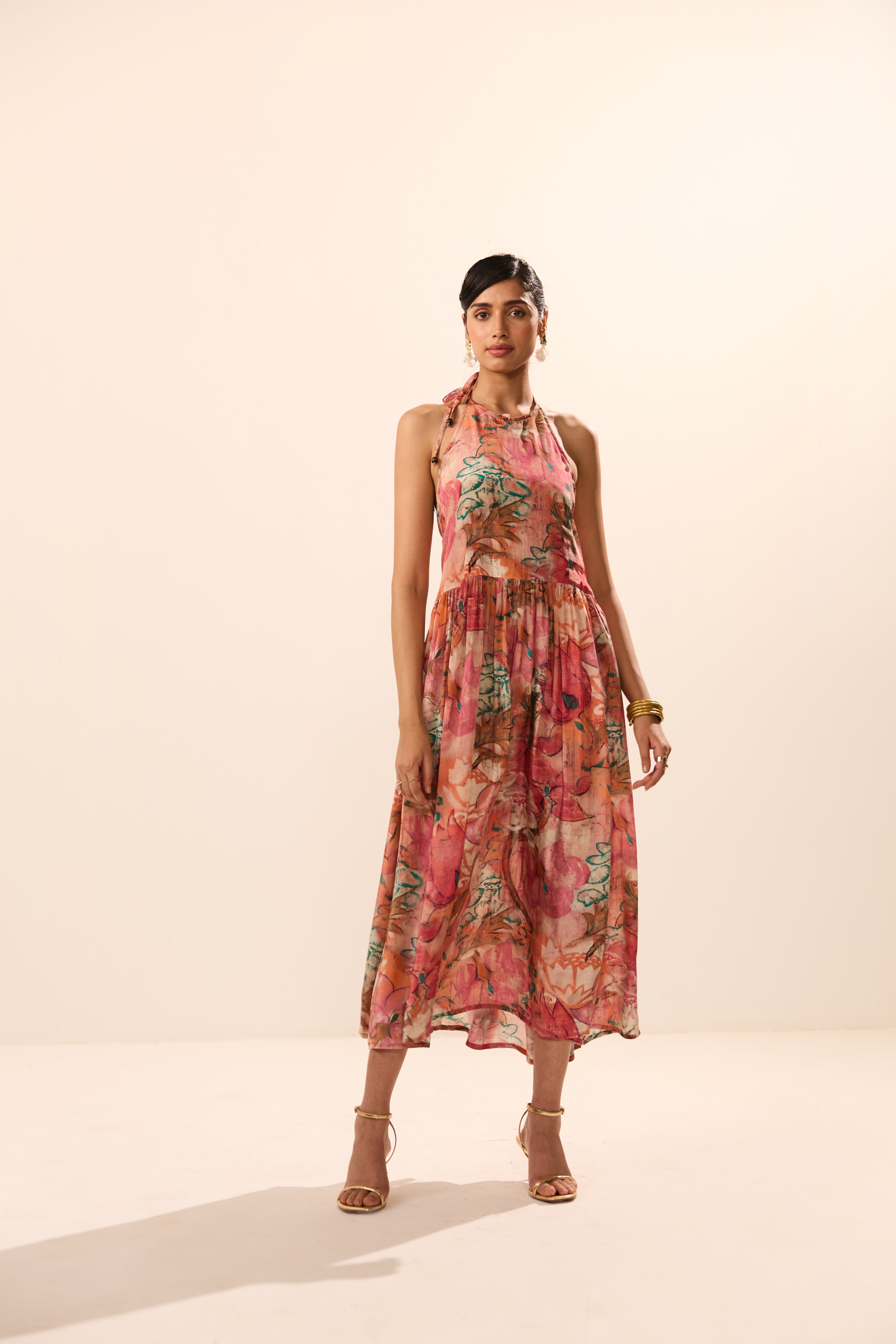 Eunice Backless Floral Maxi Dress