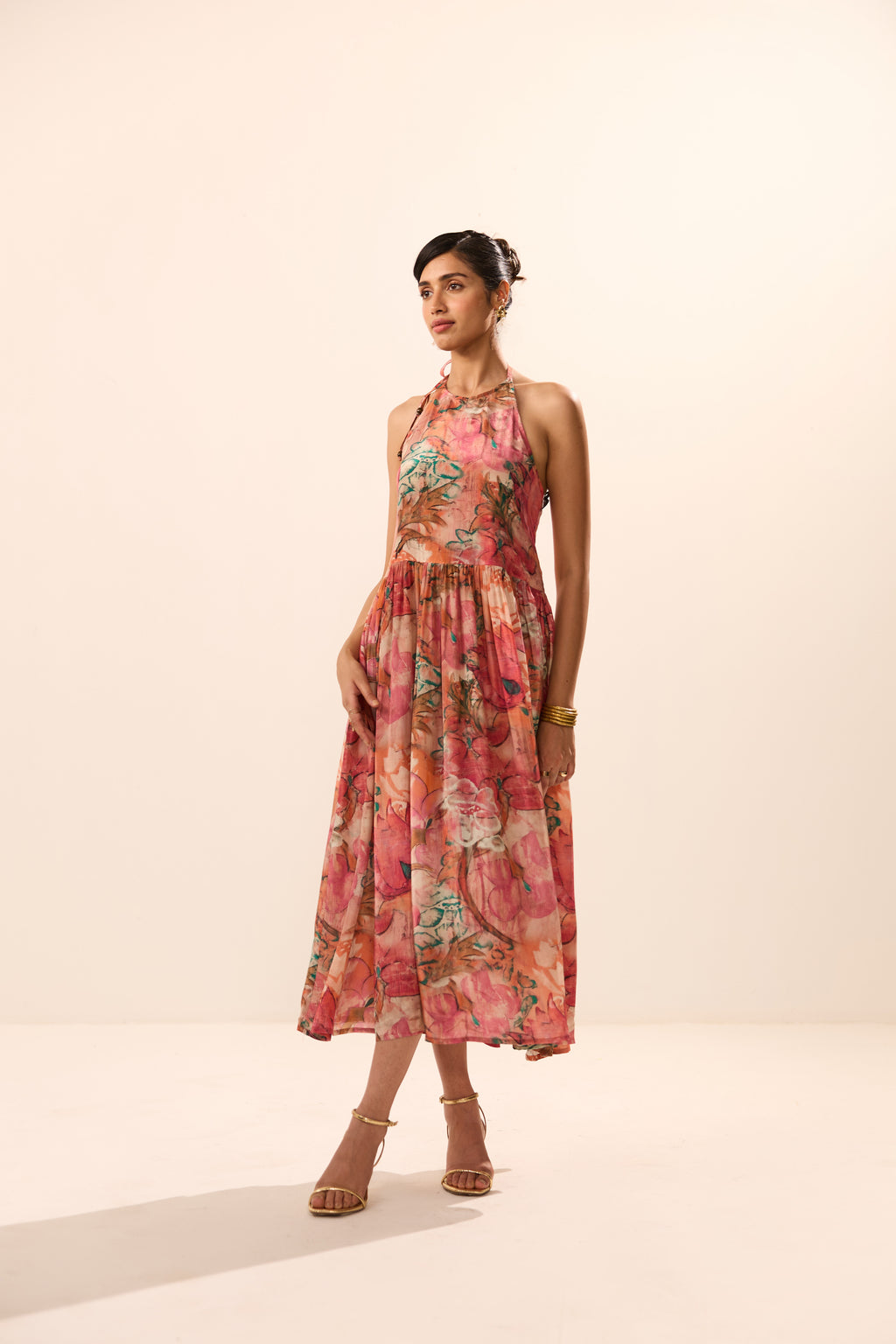 Eunice Backless Floral Maxi Dress