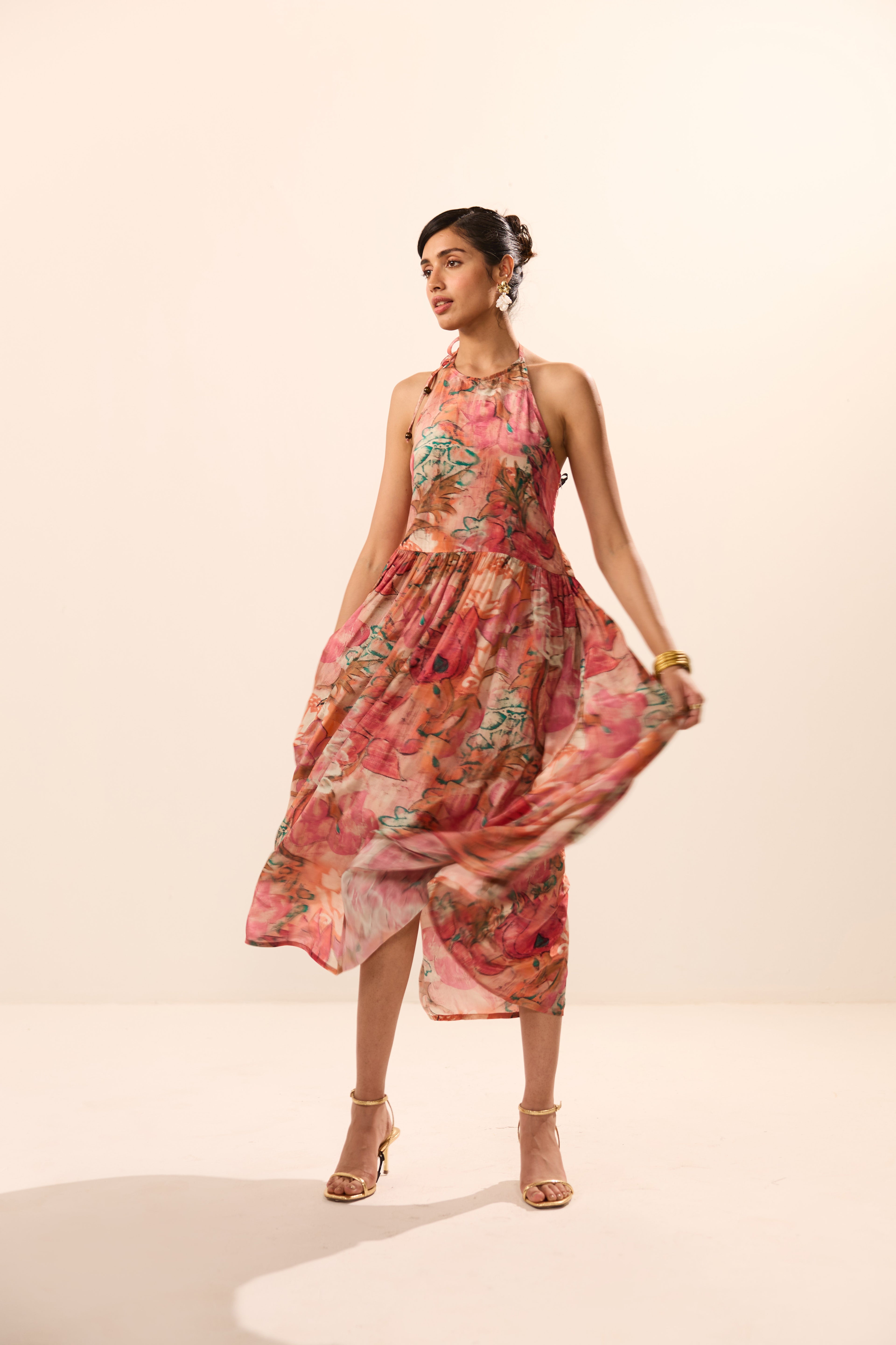 Eunice Backless Floral Maxi Dress