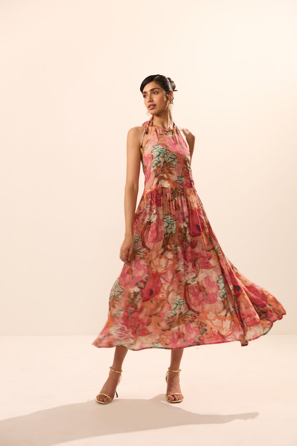 Eunice Backless Floral Maxi Dress
