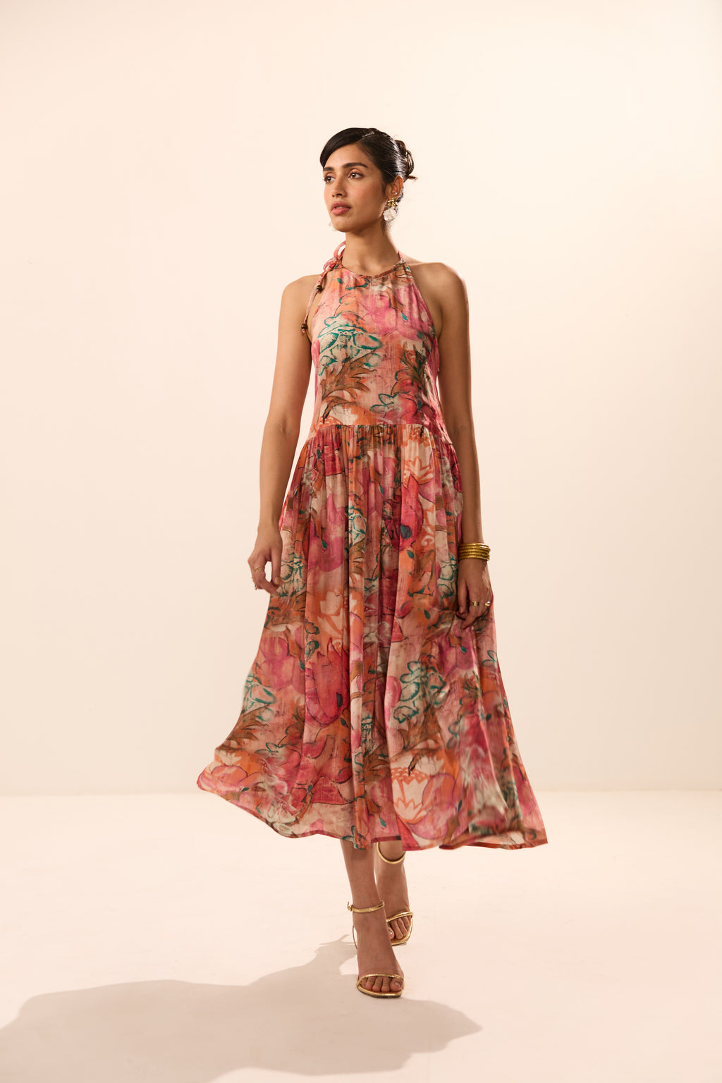 Eunice Backless Floral Maxi Dress