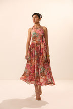 Eunice Backless Floral Maxi Dress