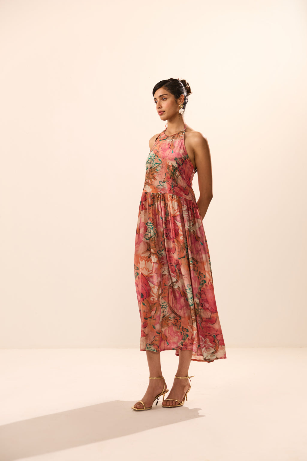 Eunice Backless Floral Maxi Dress