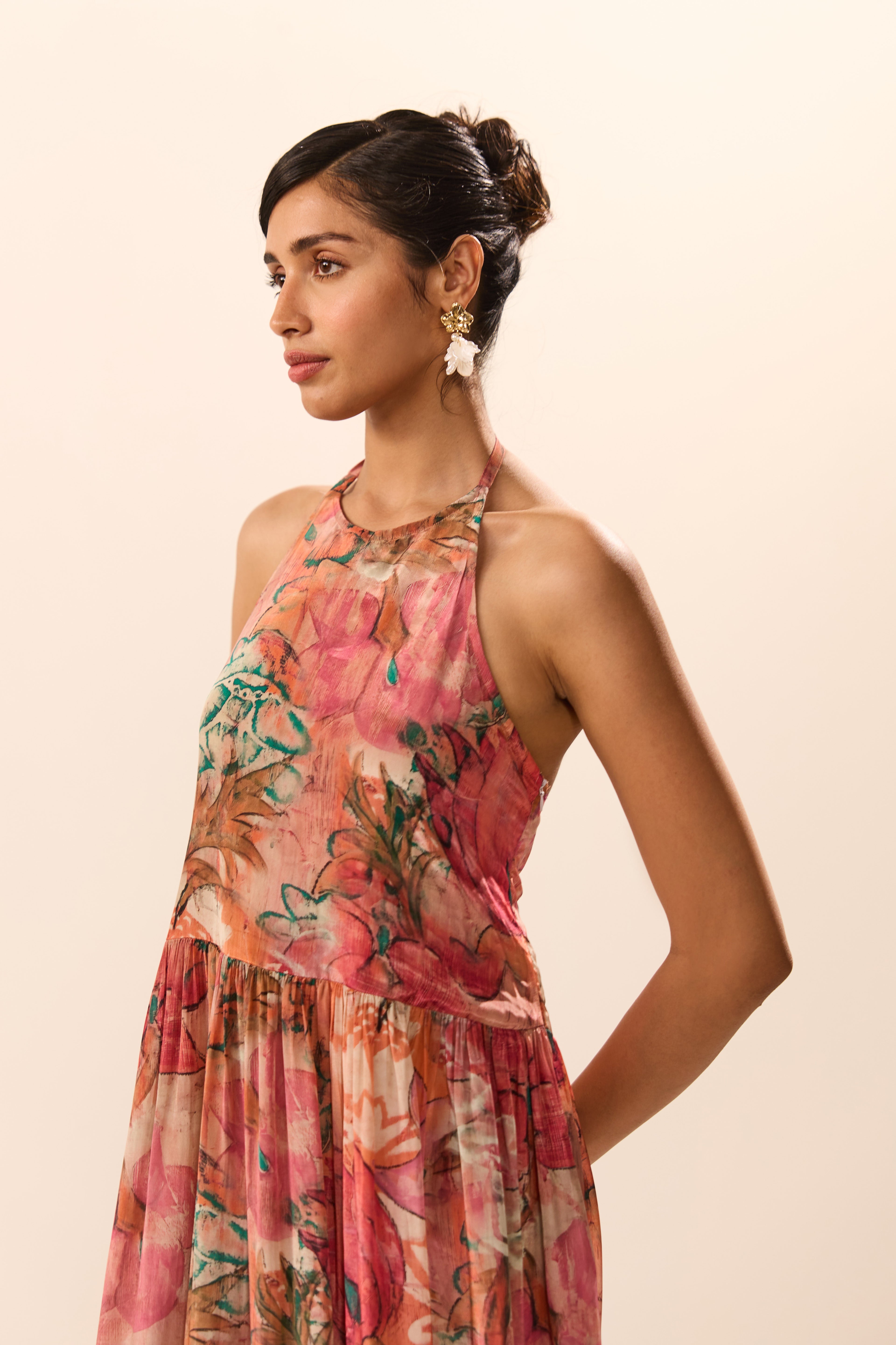 Eunice Backless Floral Maxi Dress