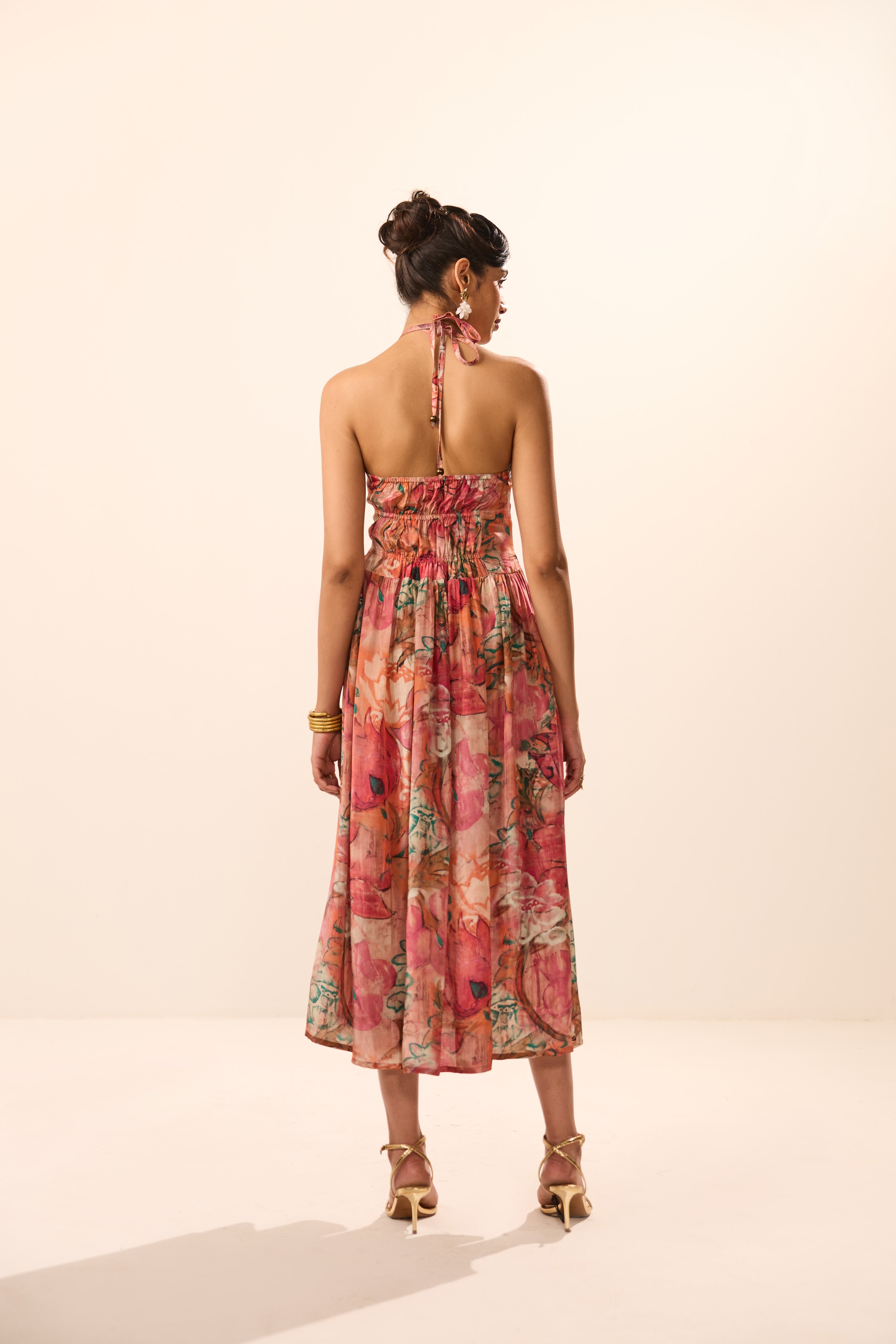 Eunice Backless Floral Maxi Dress