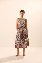 Cosette Button Front Top with Skirt