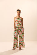 Thalassa Abstract Print Off Shoulder Co-ord Set