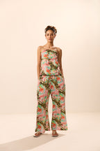 Thalassa Abstract Print Off Shoulder Co-ord Set
