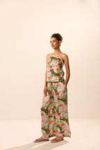 Thalassa Abstract Print Off Shoulder Co-ord Set
