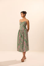 Stella Abstract Print Midi Dress