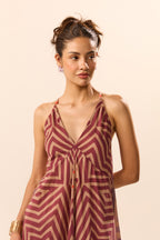 Eva Spaghetti Strap Midi Dress