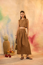 Olivia Crop Top with Skirt
