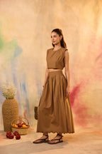 Olivia Crop Top with Skirt
