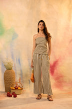 Esther Striped Strapless Co-ord Set