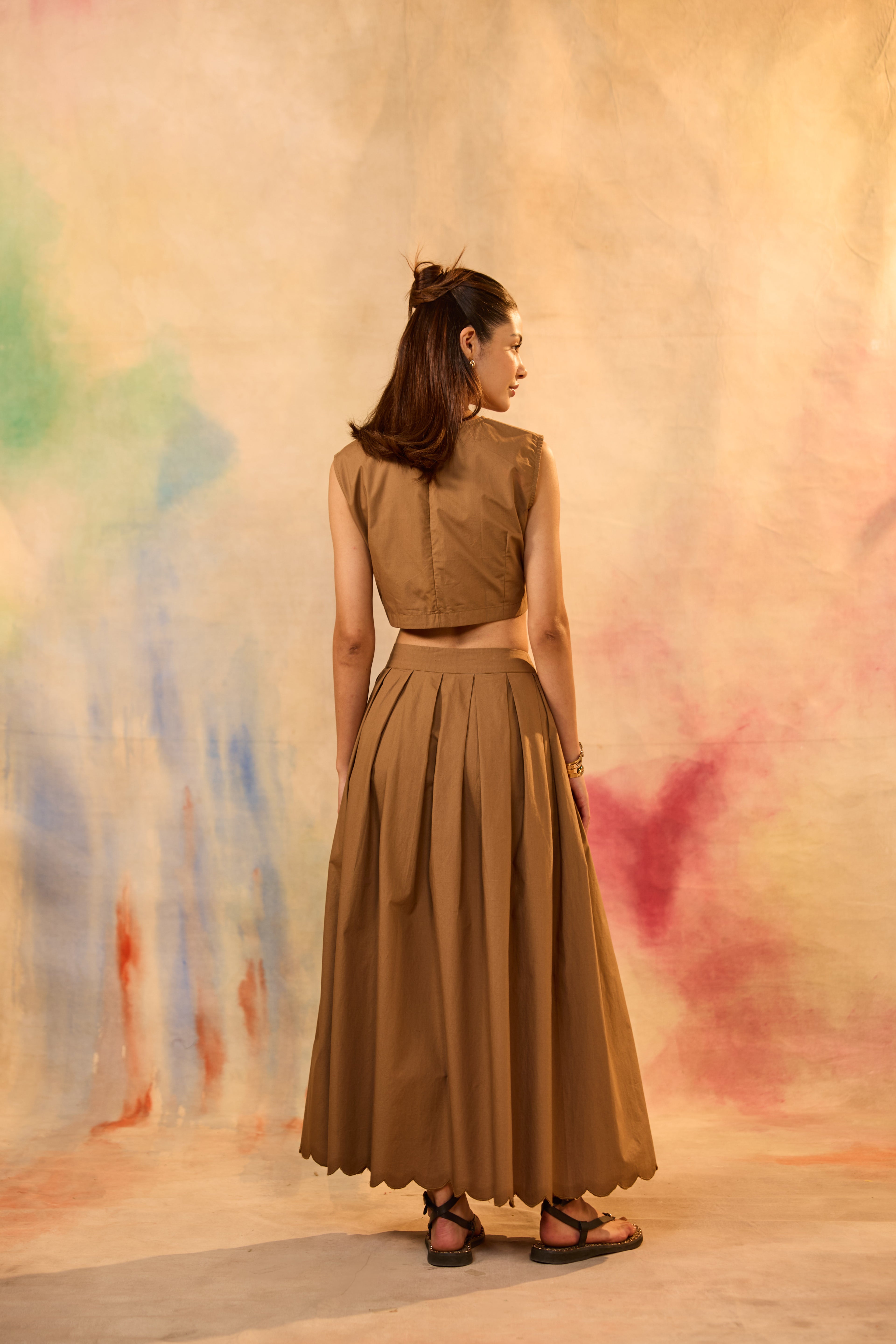 Olivia Crop Top with Skirt