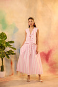 Ophelia Pink Striped Top with Skirt