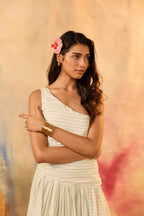 Adleaide Pastel Green Striped Maxi Dress