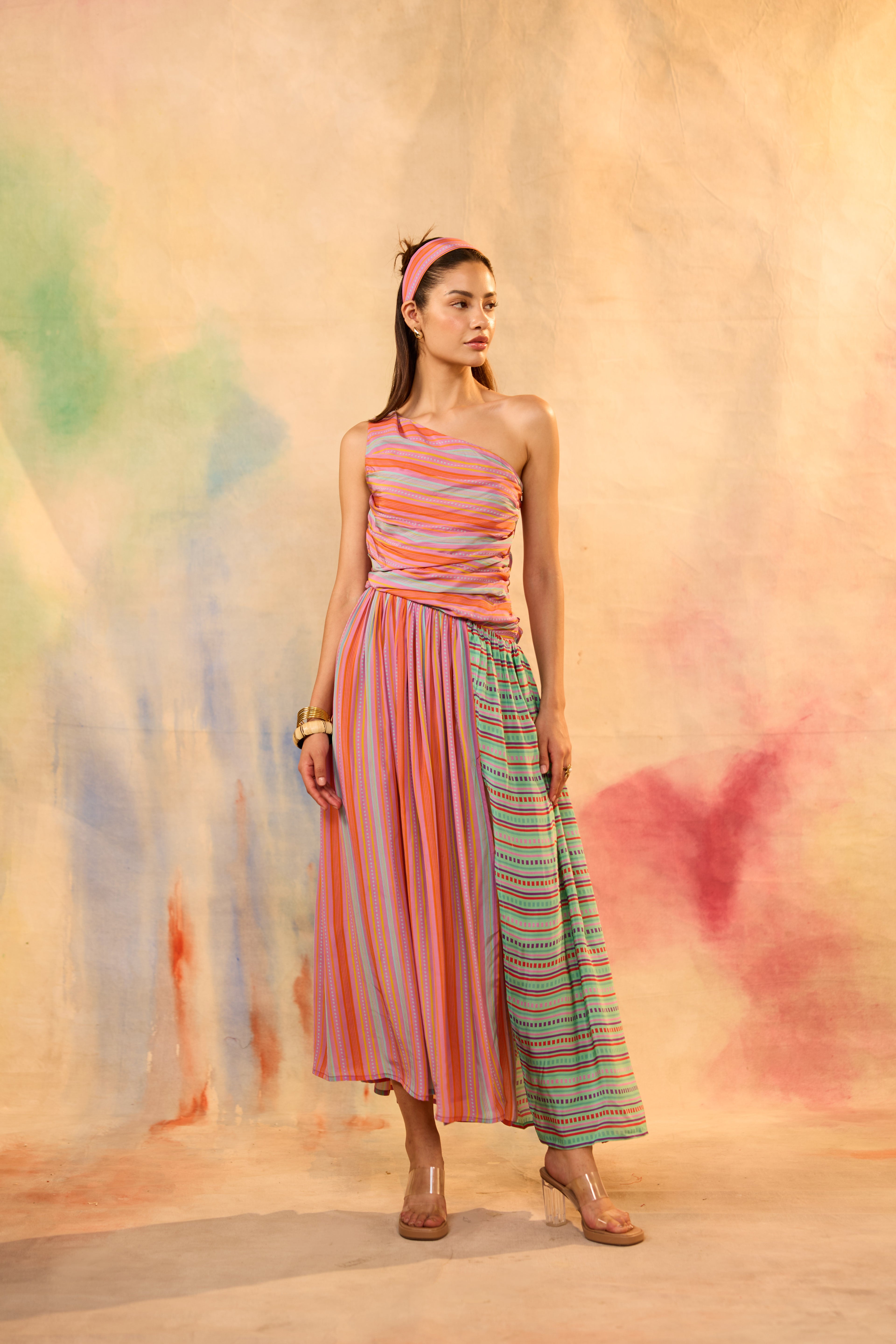 Suzette Striped Maxi Dress