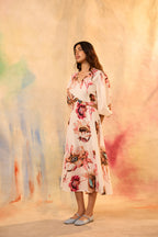 Emma Floral Print Midi Dress